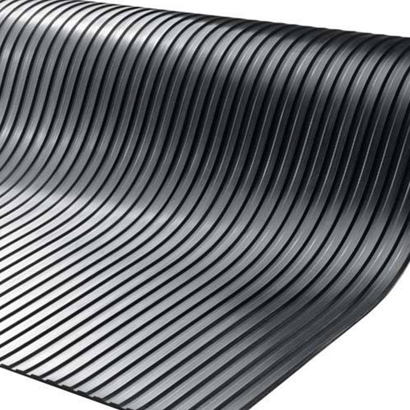 Broad Ribbed Rubber Flooring